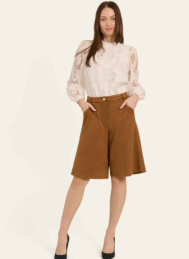 naf naf Short Iris Camel