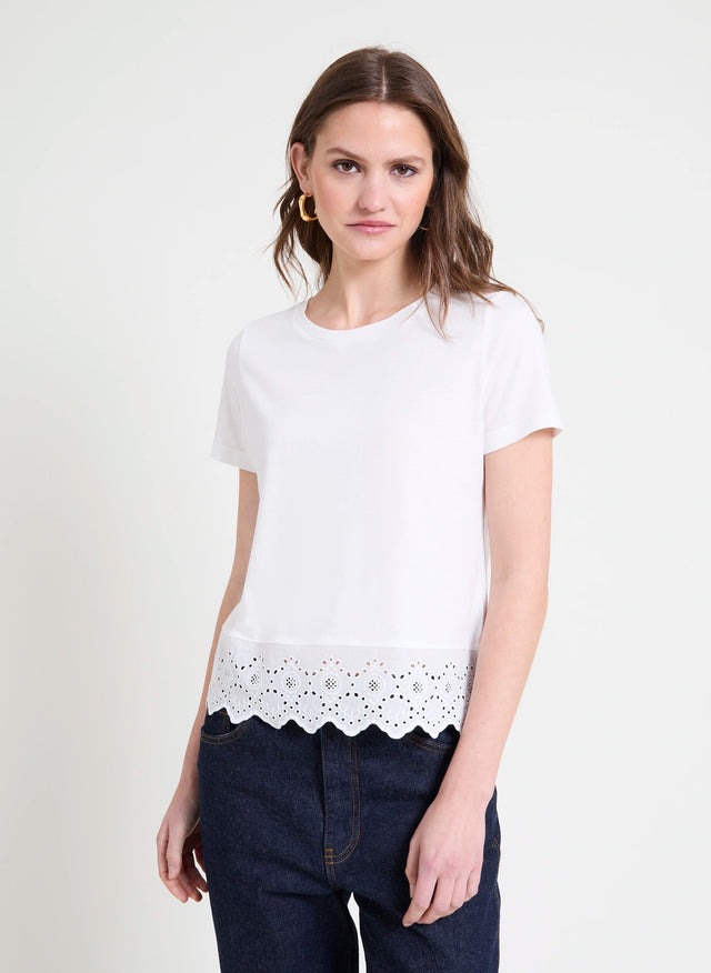 naf naf T-shirt Alex Ecru