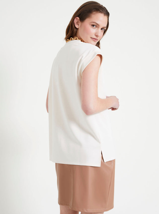 Naf Naf T-shirt Aline Ecru