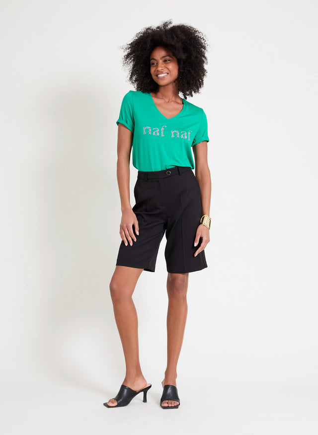 Naf Naf T-shirt Amora Vert Clair
