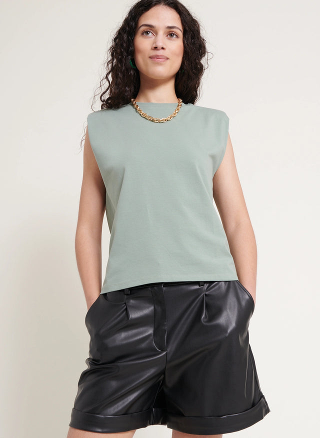 Naf Naf T-shirt Anisa Light Green