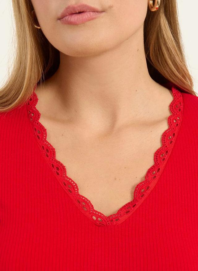 Naf Naf T-shirt Canberra Rouge