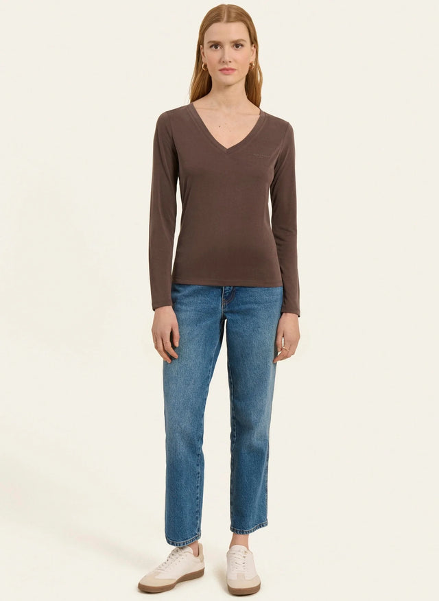 Naf Naf T-shirt Jale Marron