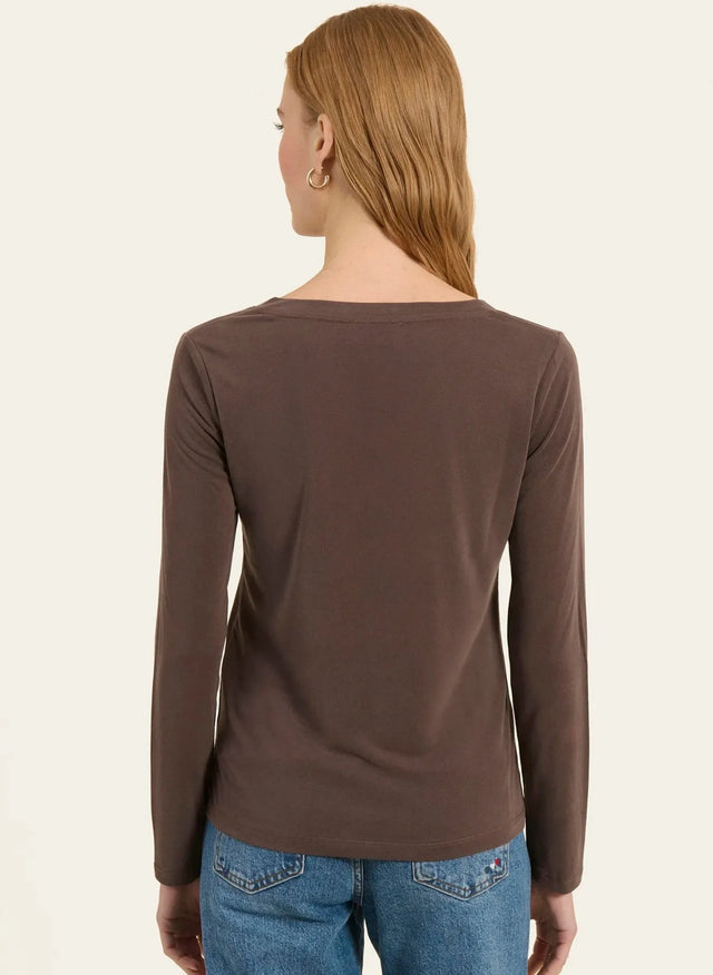 Naf Naf T-shirt Jale Marron