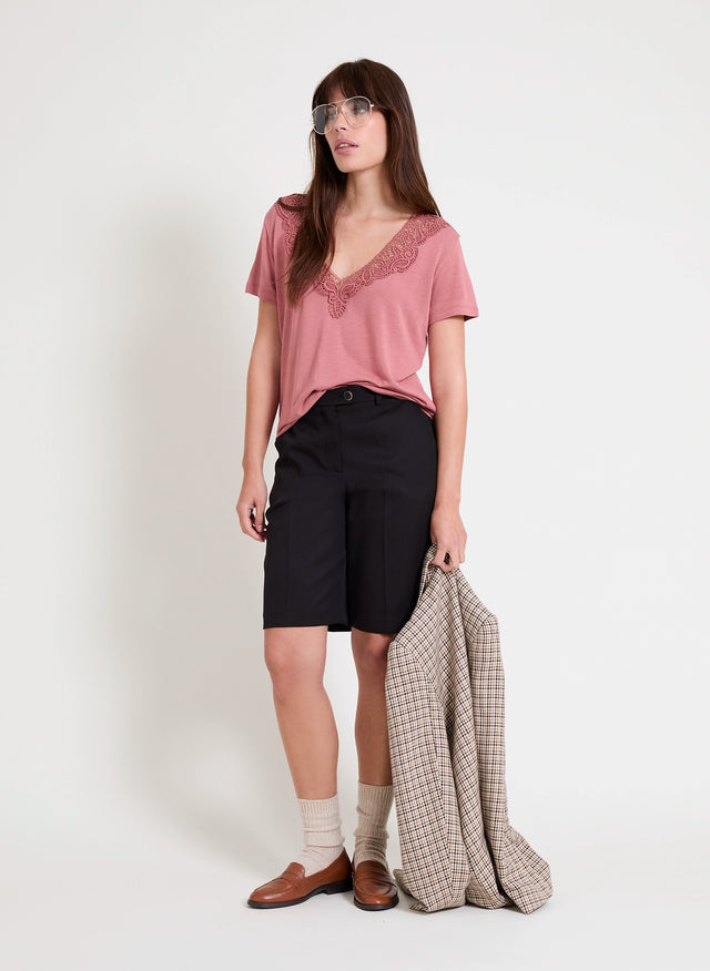 naf naf T-shirt Kora Bois de Rose