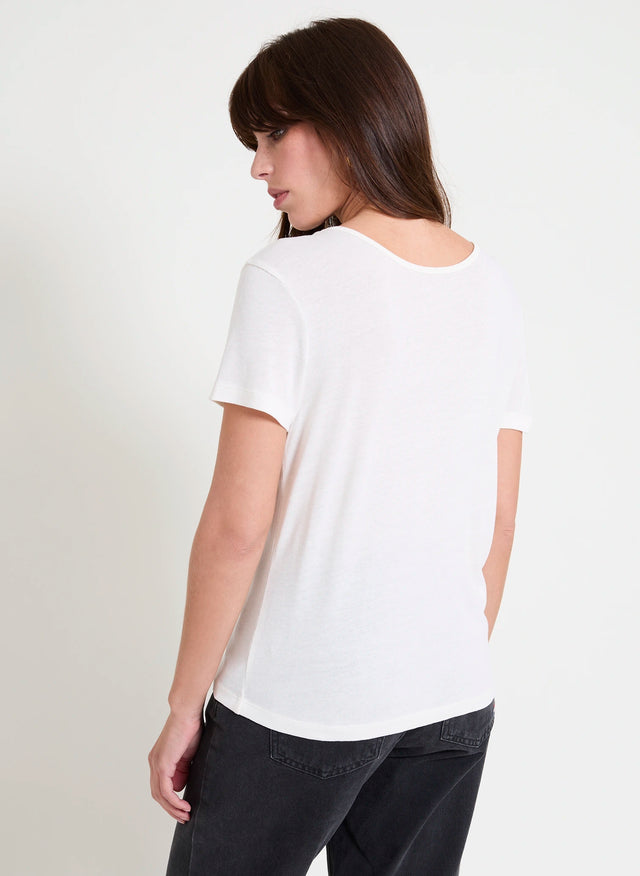 Naf Naf T-shirt Kora Ecru