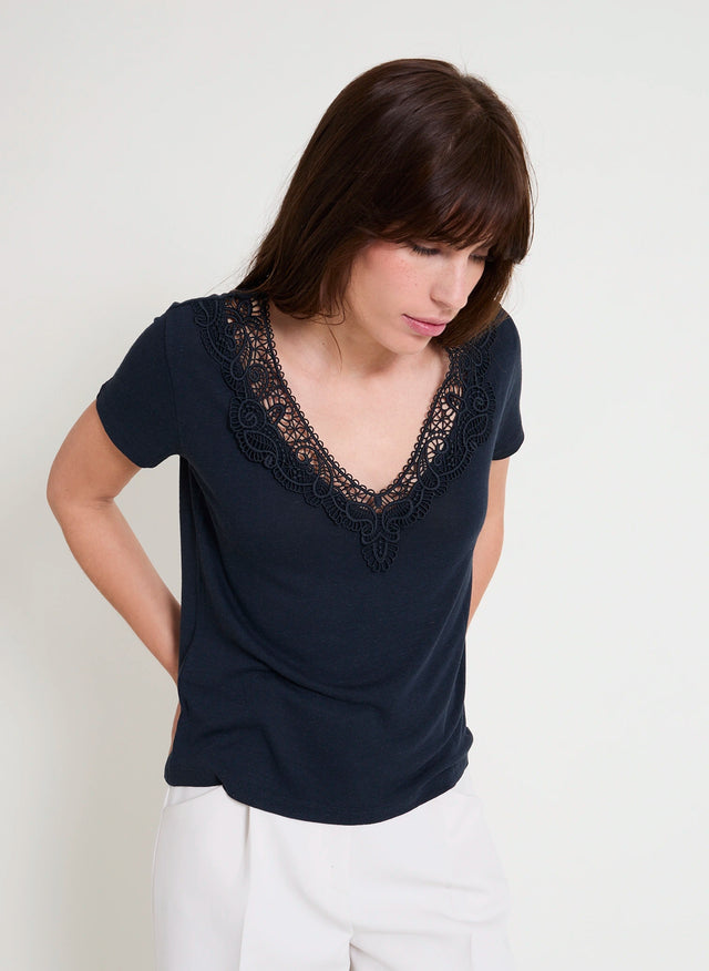 Naf Naf T-shirt Kora Noir