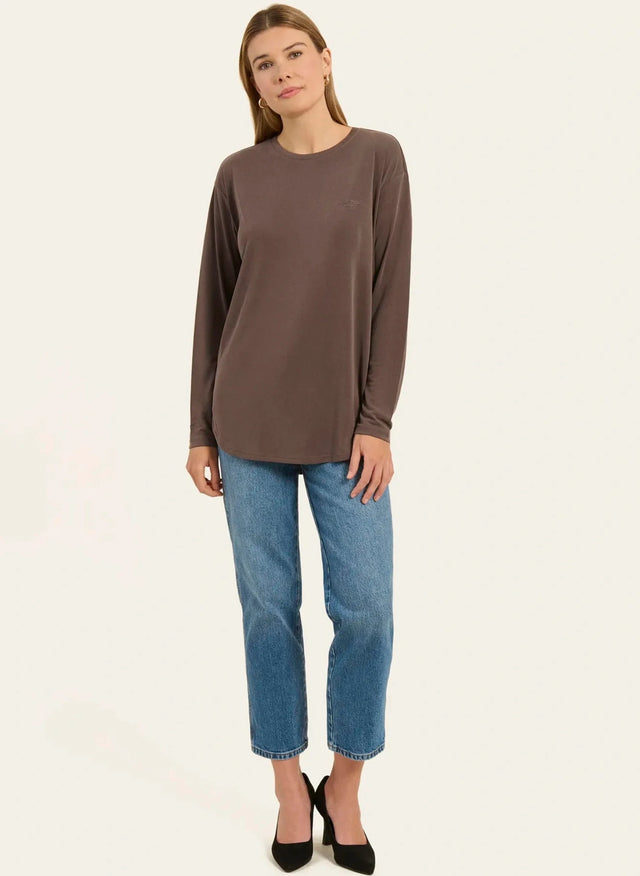 Naf Naf T-shirt Lale Marron