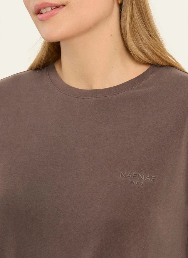Naf Naf T-shirt Lale Marron