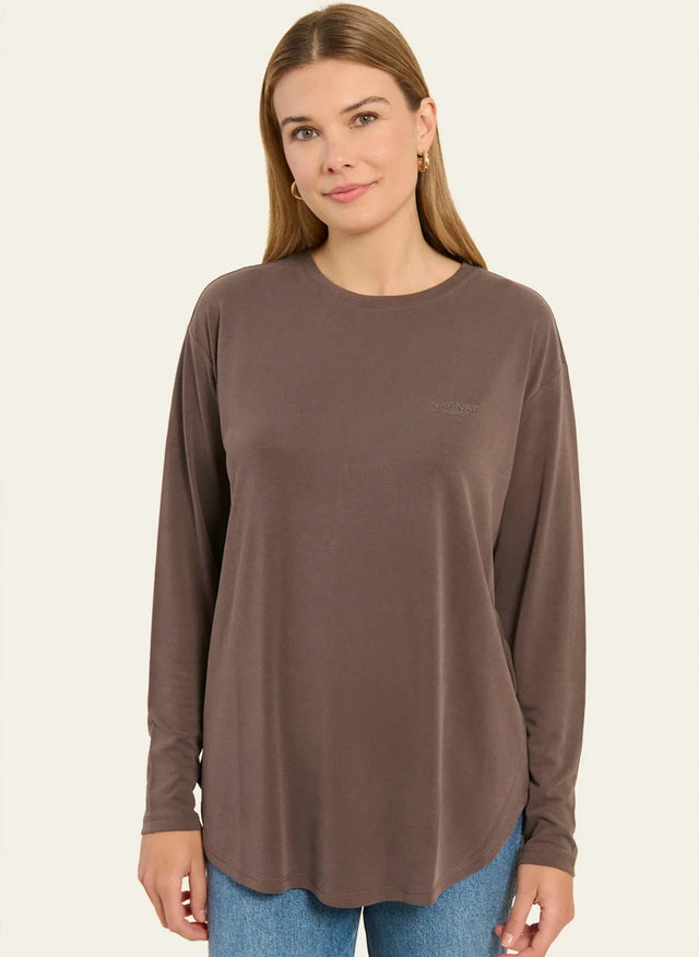 naf naf T-shirt Lale Marron