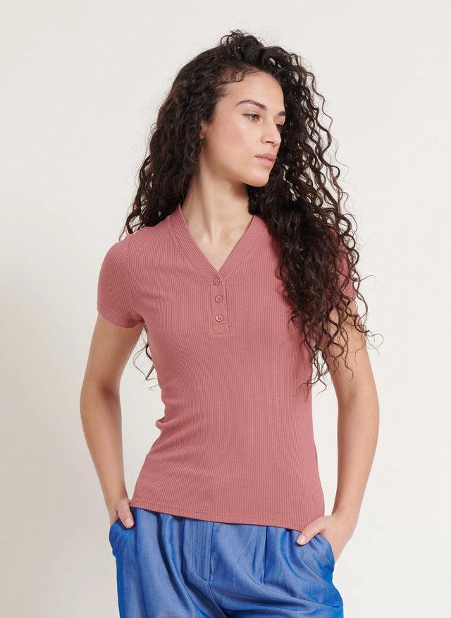 Naf Naf T-shirt Mirabel Boir De Rose