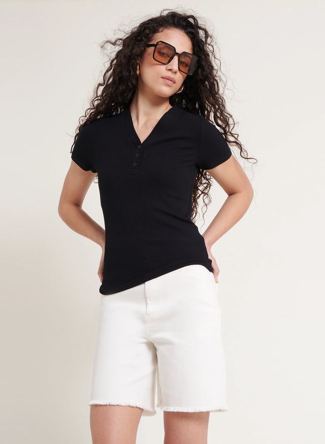 Naf Naf T-shirt Mirabel Noir