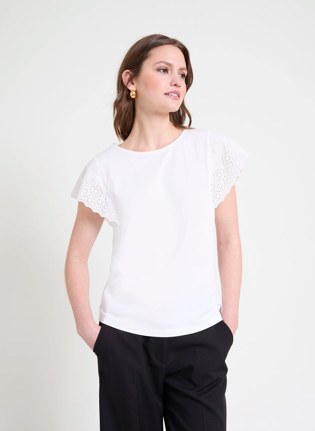 Naf Naf T-shirt Onara Ecru