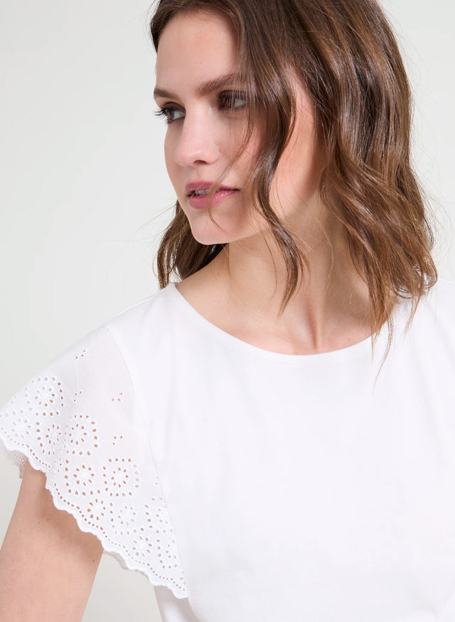 Naf Naf T-shirt Onara Ecru