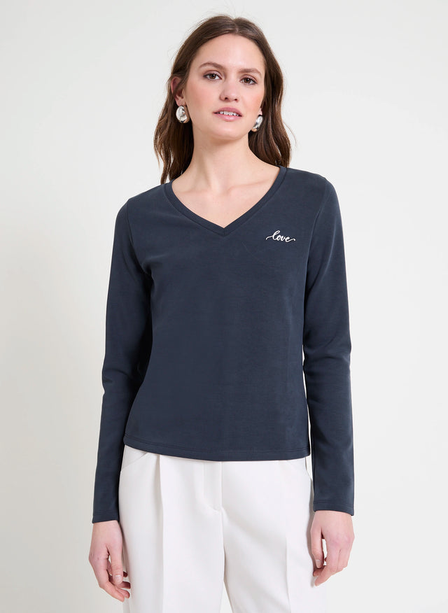 Naf Naf T-shirt Oulove Noir