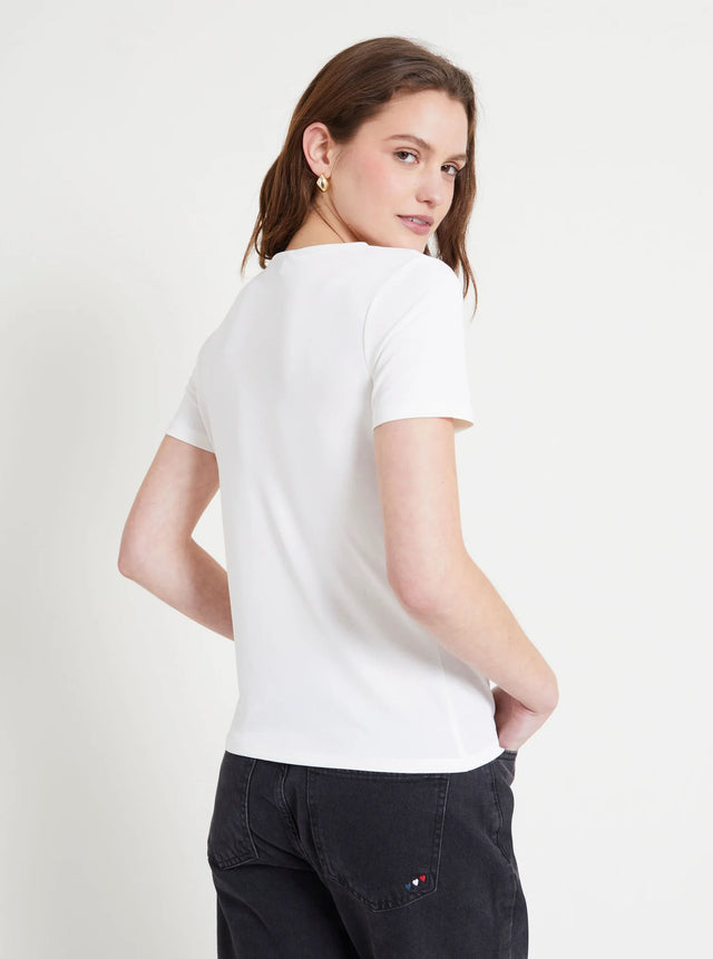 Naf Naf T-shirt Ourgent Ecru