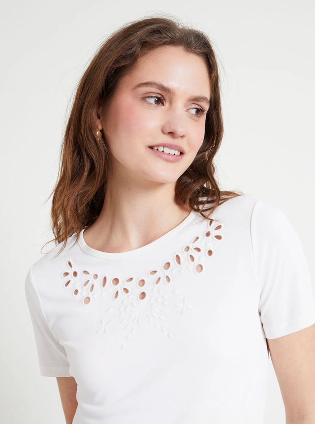 Naf Naf T-shirt Ourgent Ecru