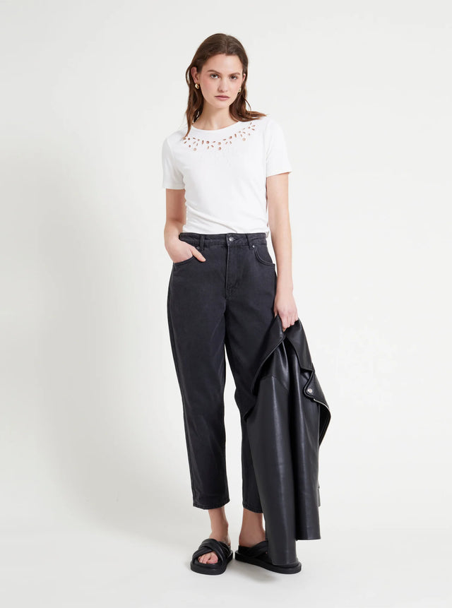 naf naf T-shirt Ourgent Ecru