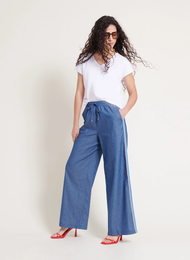 naf naf T-shirt Sacha Blanc