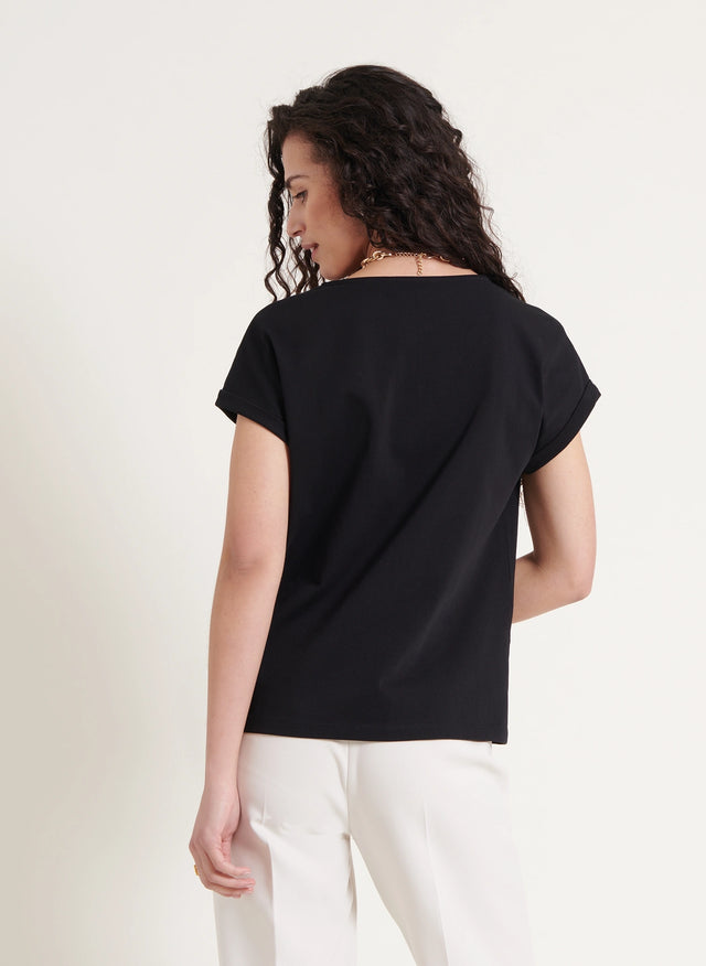 Naf Naf T-shirt Sacha Noir