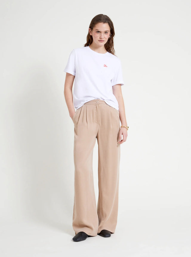 naf naf T-shirt Salih Blanc