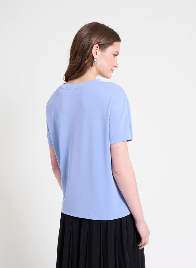 Naf Naf T-shirt Solena Chambray