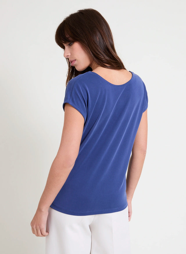 Naf Naf T-shirt Tala Bleu Moyen