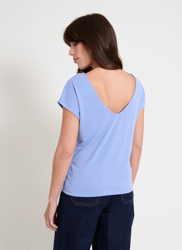 Naf Naf T-shirt Tala Chambray