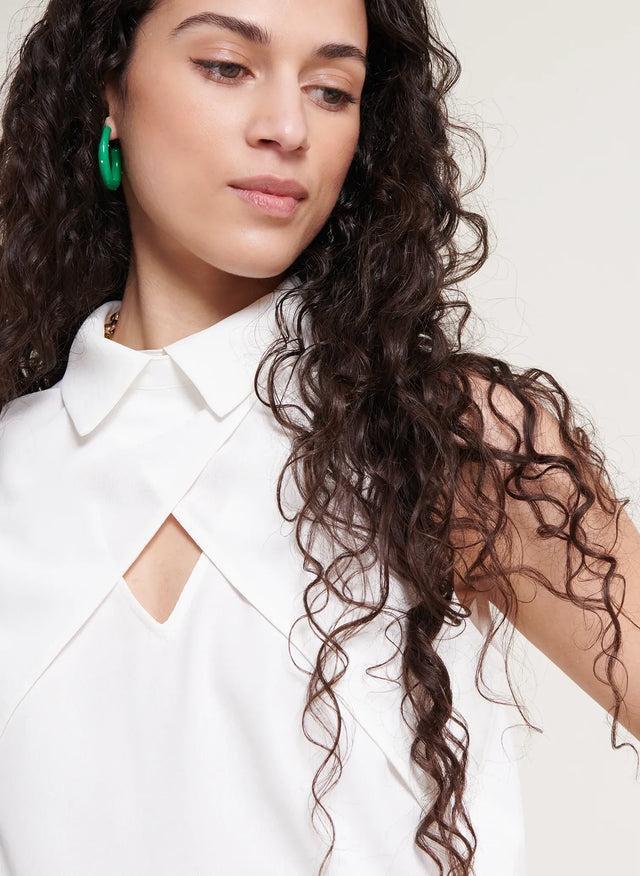 Naf Naf Top Homary Ecru