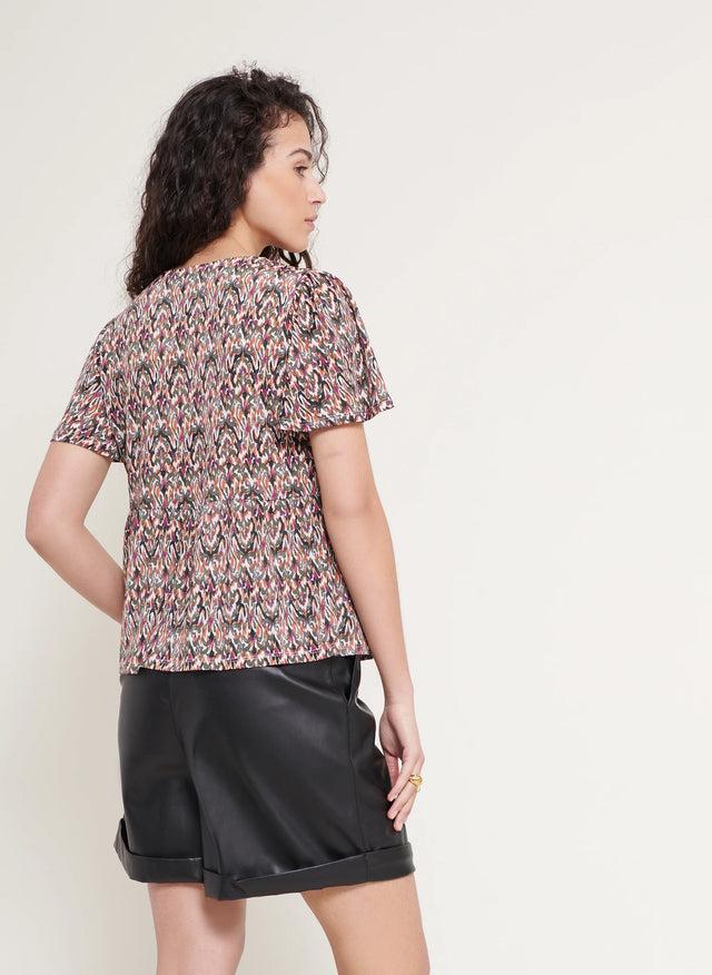 Naf Naf Top Isadora Noir/Vert