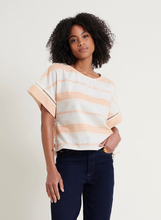 Naf Naf Top Loppy Ecru