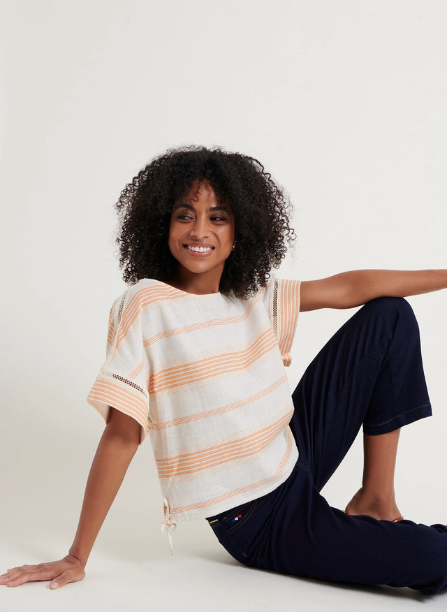 Naf Naf Top Loppy Ecru