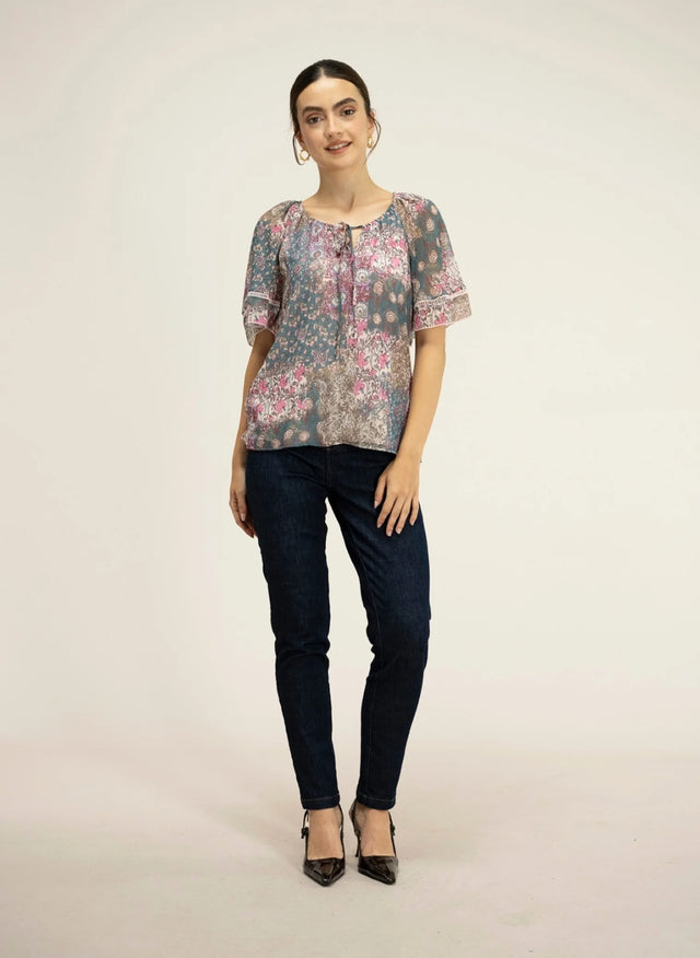 Naf Naf Top Patchou Imprime