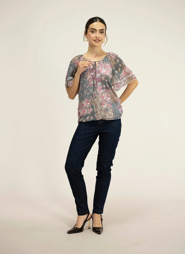 Naf Naf Top Patchou Imprime