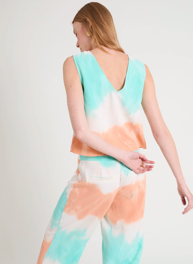 Naf Naf Top Rainbow Imprime Rainbow