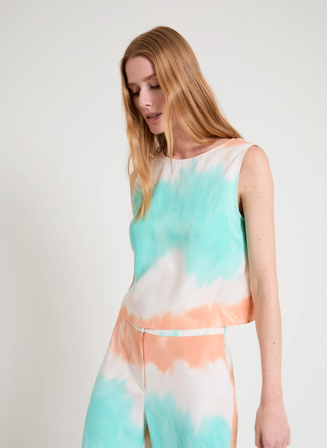 naf naf Top Rainbow Imprime Rainbow