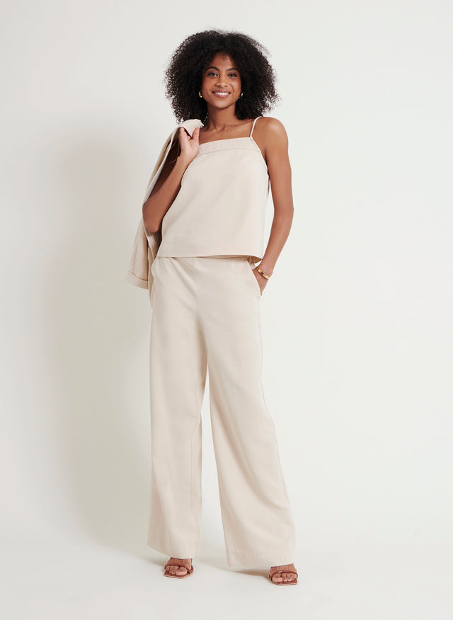 naf naf Top Sable Lin