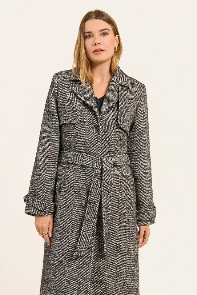 Naf Naf Trench Abel Gris Chine