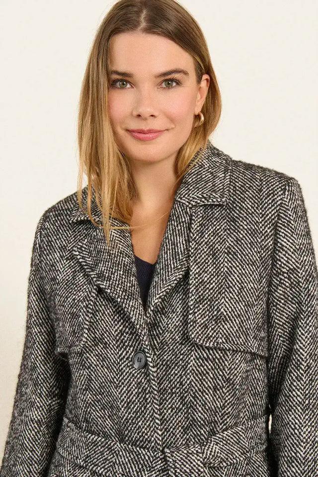 Naf Naf Trench Abel Gris Chine