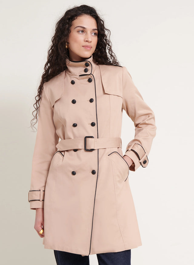 Naf Naf Trench Bebecca Sable