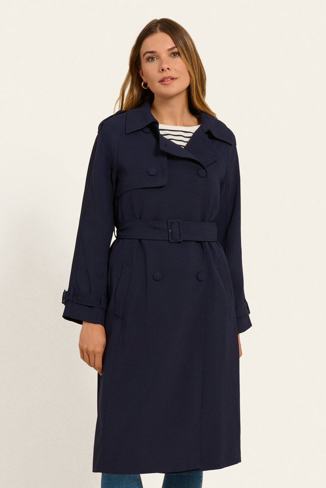 Naf Naf Trench Brienne Bleu Marine