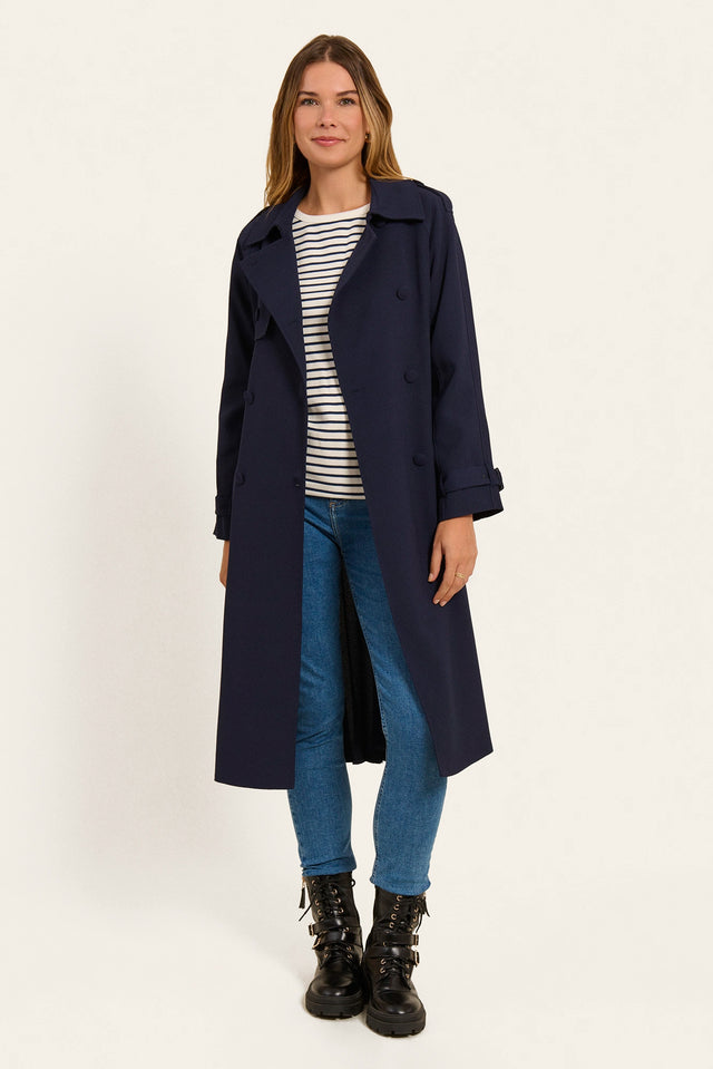 naf naf Trench Brienne Bleu Marine