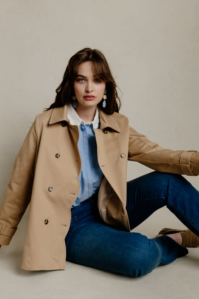 Naf Naf Trench Denis Beige