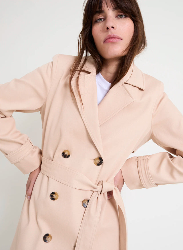 Naf Naf Trench Duncan Beige