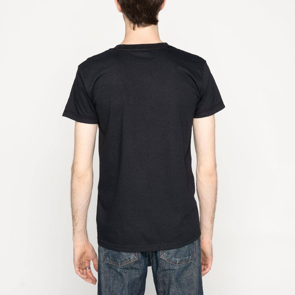 Naked & Famous Denim Black Circular Knit T-shirt