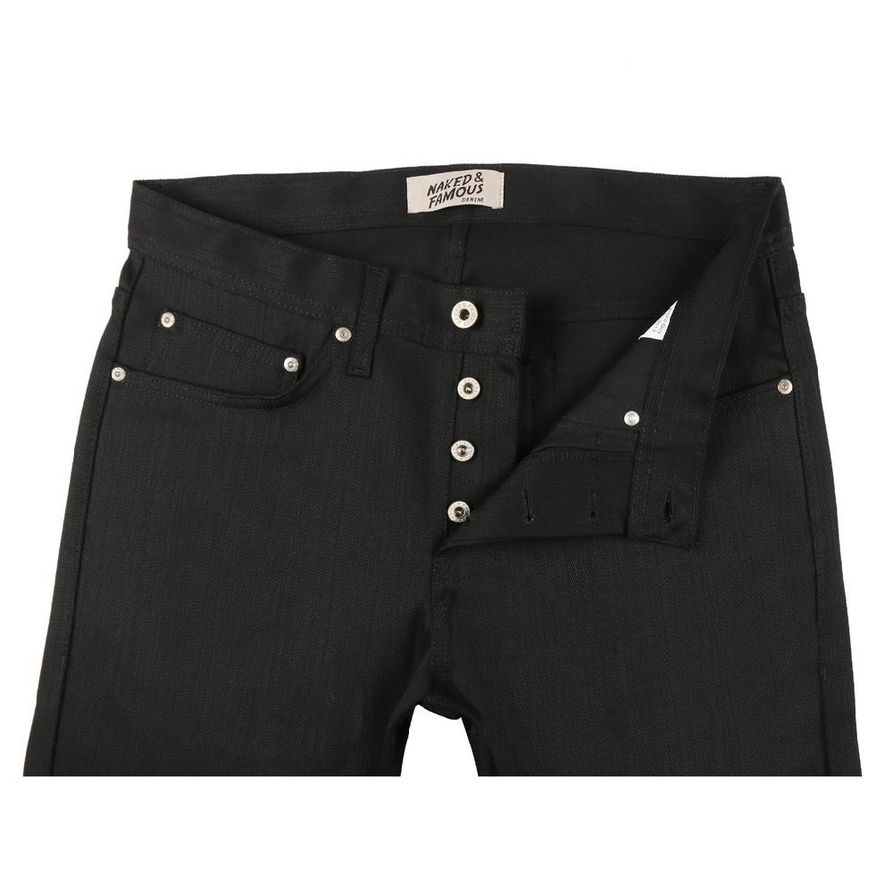 Naked & Famous Denim Black Power-Stretch