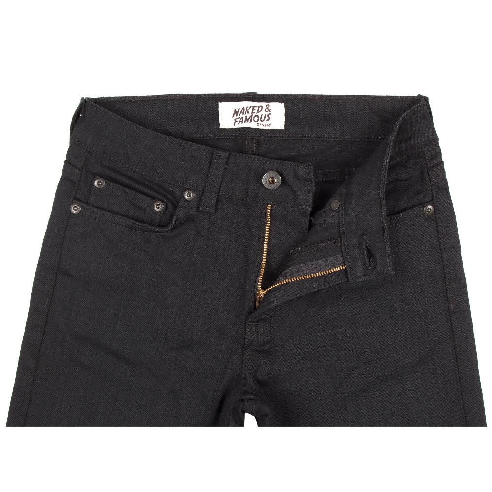 Naked & Famous Denim Black Power-Stretch