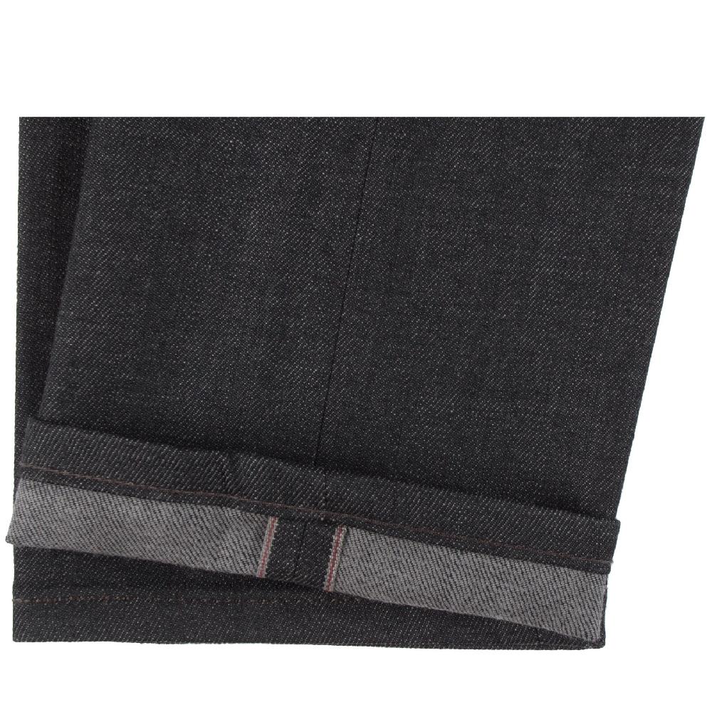 Naked & Famous Denim Black X Grey Stretch Selvedge