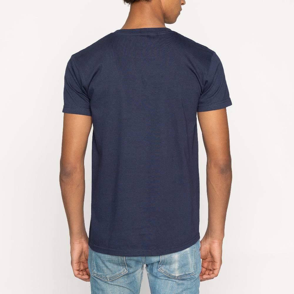 Naked & Famous Denim Navy Circular Knit T-shirt