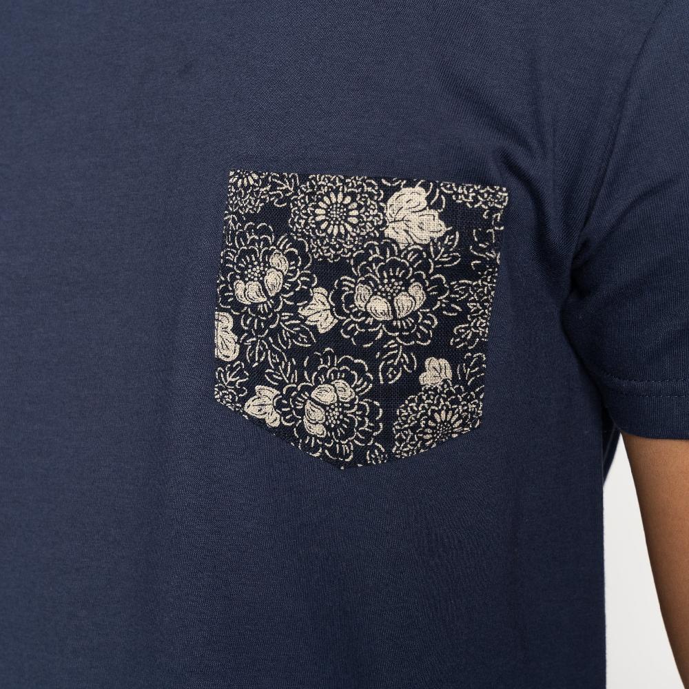Naked & Famous Denim Navy Circular Knit T-shirt